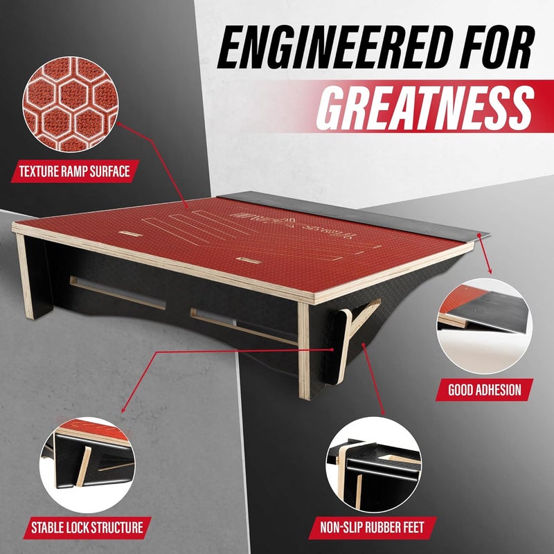 Yes4All منحدر تزلج قطعة واحدة، منحدر دراجة، منحدر تزلج - تصميم للمبتدئين، أكثر متانة، آمن، سعة 220 رطل - Image 4